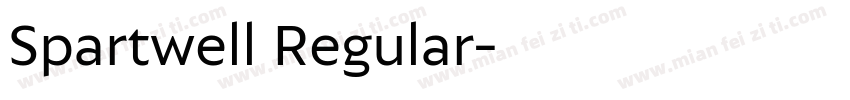 Spartwell Regular字体转换